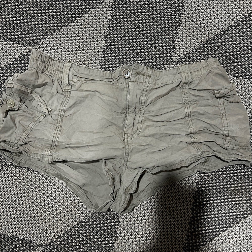 BDG Women's Cargo Shorts in Gray - Picture 2 of 5
